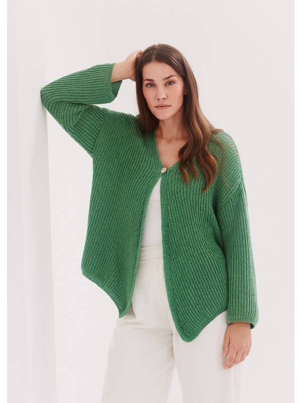 Lana Grossa JAKKE Alta Moda Cotolana - Strikkeoppskrift (NO)