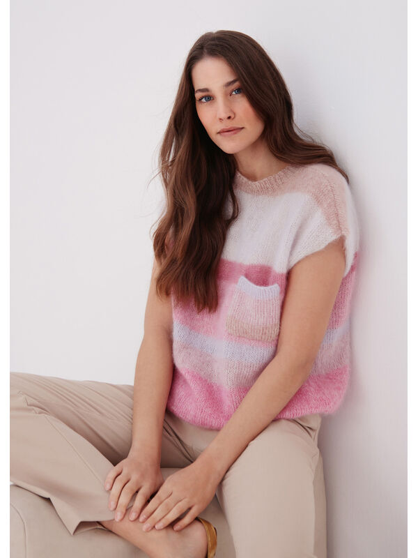 Lana Grossa T-SHIRT Silkhair - Strikkeoppskrift (NO)