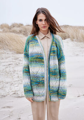 CARDIGAN Picasso - Strikkeoppskrift (DK) fra Lana Grossa