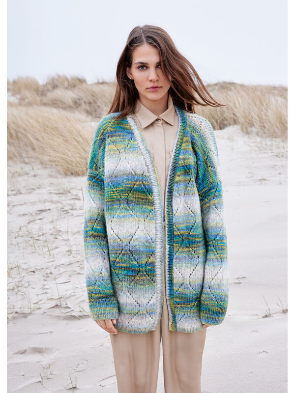 Lana Grossa CARDIGAN Picasso - Strikkeoppskrift (DK)