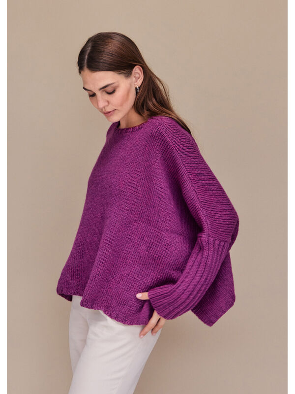 Lana Grossa PULLOVER Cool Merino - Strikkeoppskrift (DK)
