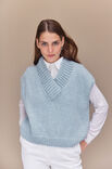 Lana Grossa SLIPOVER Cool Merino Big - Strikkeoppskrift (DK)