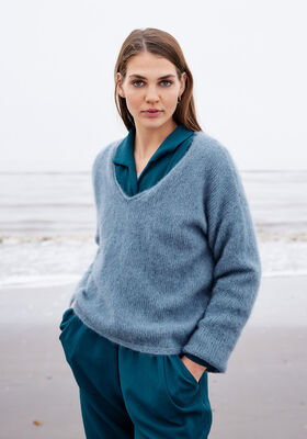 PULLOVER Silkhair - Strikkeoppskrift (DK) fra Lana Grossa