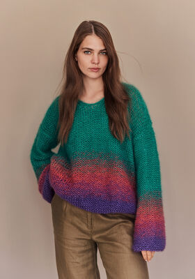 PULLOVER Silkhair - Strikkeoppskrift (DK) fra Lana Grossa