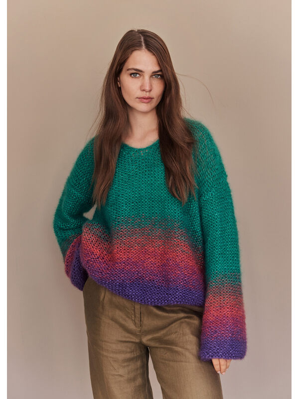 Lana Grossa PULLOVER Silkhair - Strikkeoppskrift (DK)