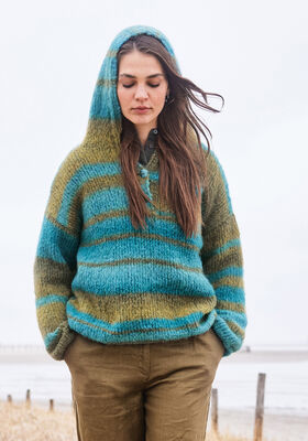 HOODIE Gigante - Strikkeoppskrift (DK) fra Lana Grossa