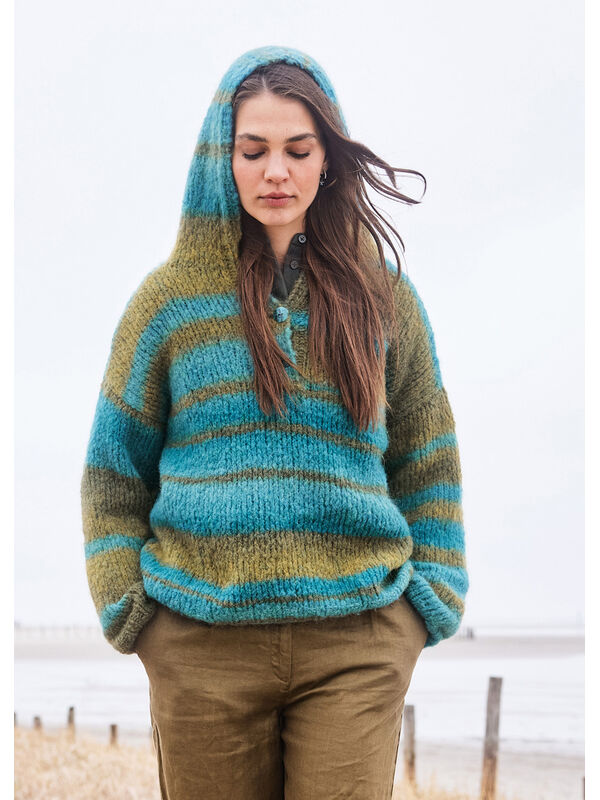 Lana Grossa HOODIE Gigante - Strikkeoppskrift (DK)