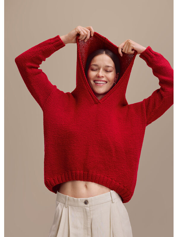 Lana Grossa HOODIE Cool Merino - Strikkeoppskrift (DK)