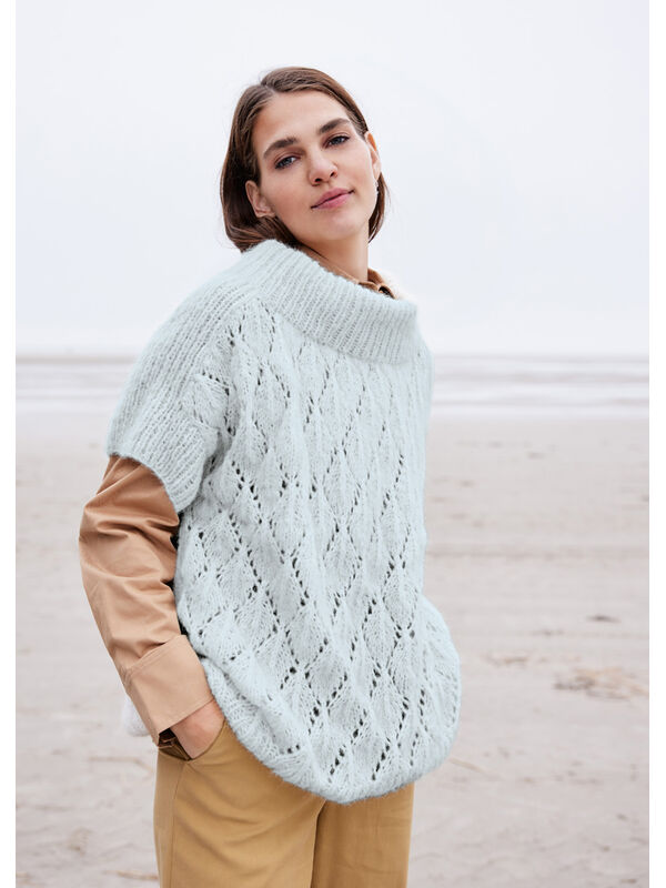 Lana Grossa PULLOVER Alpaca Air - Strikkeoppskrift (DK)