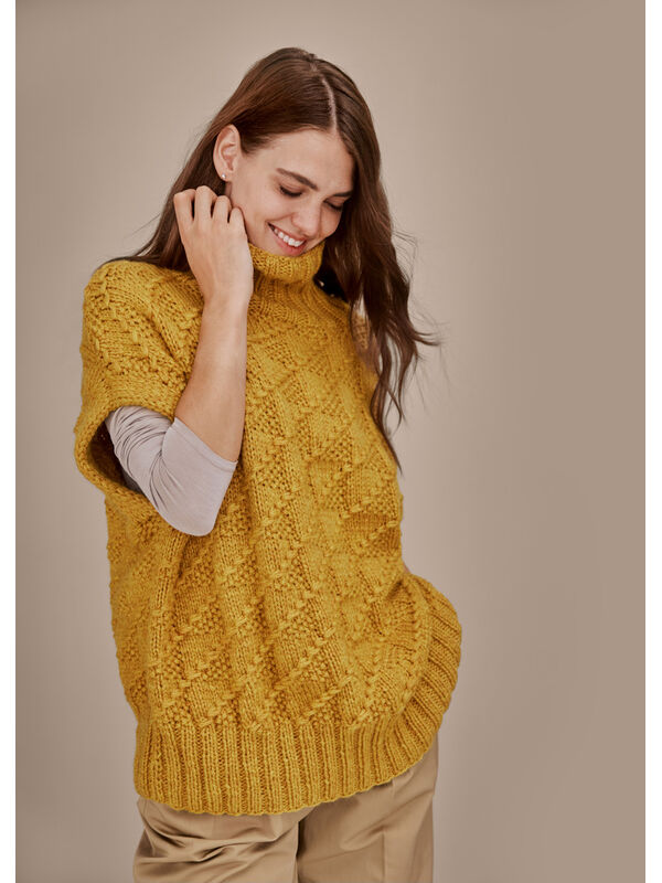 Lana Grossa SLIPOVER Cool Merino Big - Strikkeoppskrift (DK)