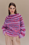 Lana Grossa PULLOVER TOPDOWN Picasso - Strikkeoppskrift (DK)