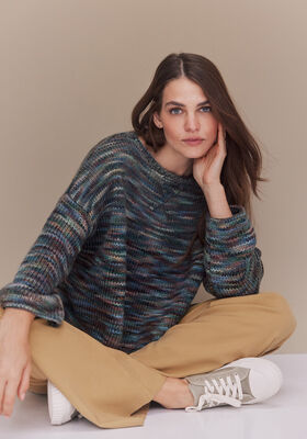 PULLOVER Cool Merino Big Color - Strikkeoppskrift (DK) fra Lana Grossa