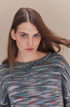 Lana Grossa PULLOVER Cool Merino Big Color - Strikkeoppskrift (DK)