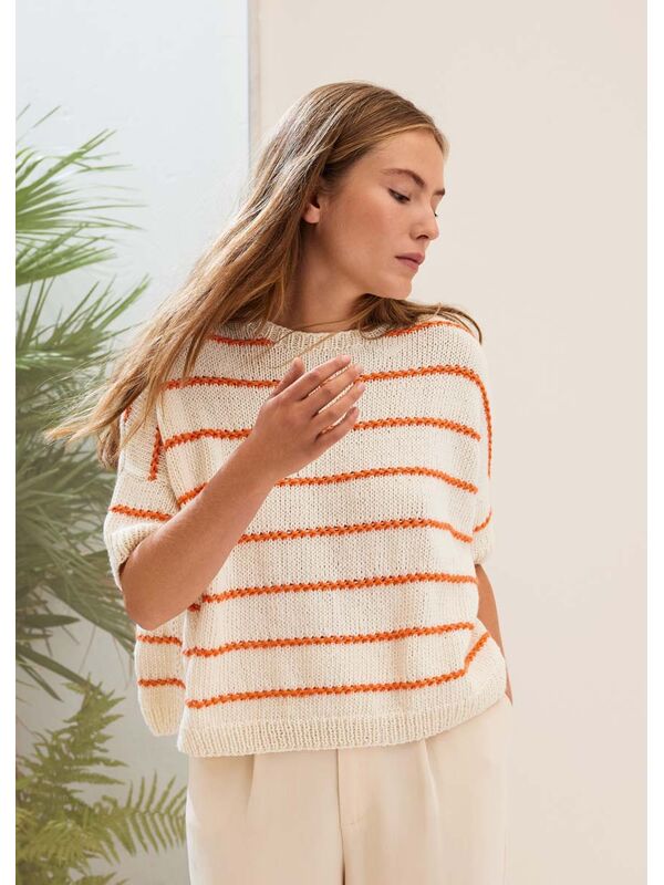 Lana Grossa T-SHIRT Summer Softness - Strikkeoppskrift (DK)