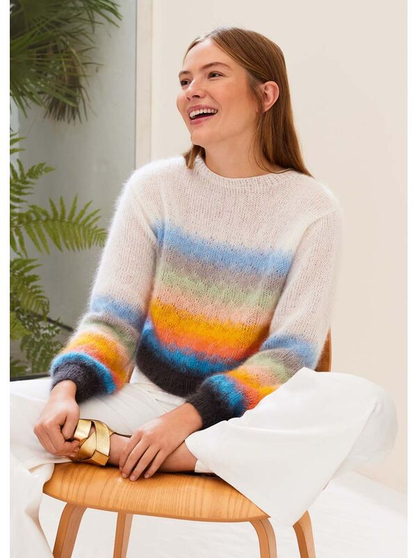 Lana Grossa PULLOVER Silkhair - Strikkeoppskrift (NO)