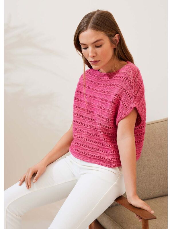 Lana Grossa SLIPOVER Summer Softness - Strikkeoppskrift (DK)
