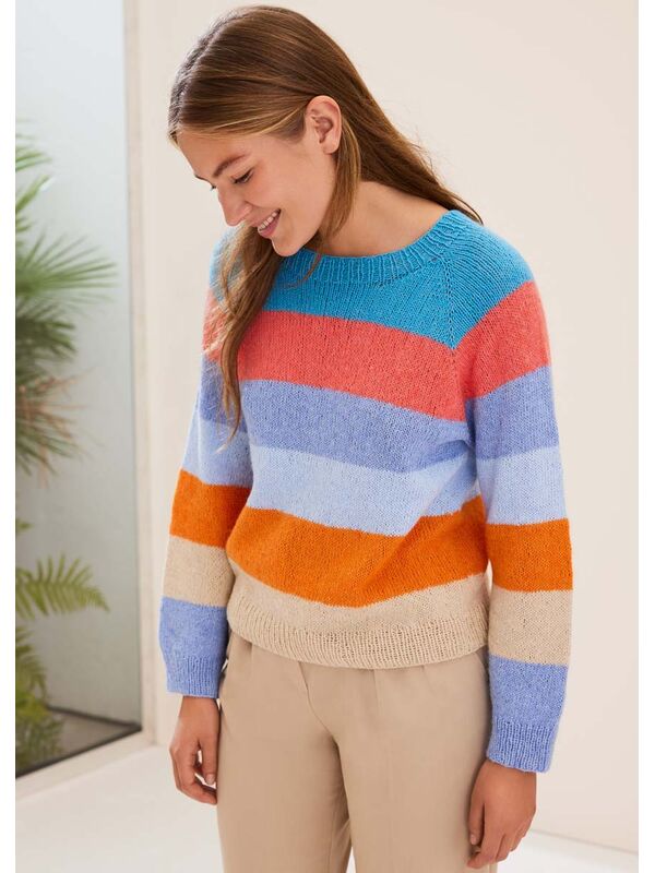 Lana Grossa PULLOVER Ecopuno - Strikkeoppskrift (NO)