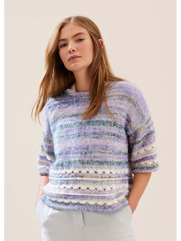 Lana Grossa PULLOVER Ecopuno, Cottonhair & Summer Softness - Strikkeoppskrift (NO)