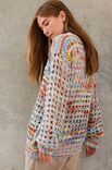 Lana Grossa PULLOVER Cotonella Multi - Strikkeoppskrift (DK)