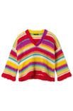 Lana Grossa V-GENSER MED STRIPER Basta, Bottoni & Summer Softness