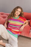 Lana Grossa SLIPOVER MED STRIPER Basta, Bottoni & Summer Softness
