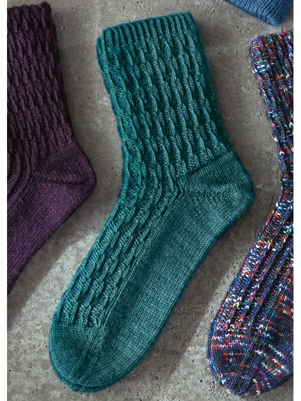 Lana Grossa SOKKER Meilenweit 100g Merino Extrafine - Strikkeoppskrift (NO)