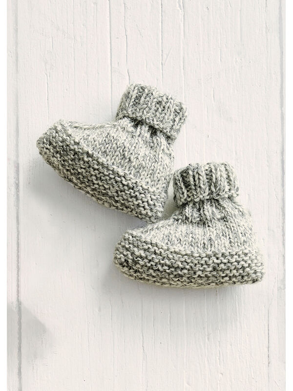 Lana Grossa BABYSOKKER Meilenweit 6-fach 150g Mouliné - Strikkeoppskrift (NO)