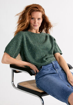 TOP-DOWN-SHIRT HEDDA IV Cool Wool Dots  fra Lana Grossa