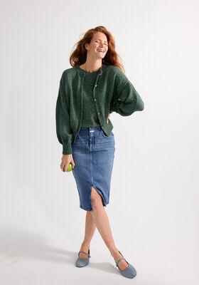 CARDIGAN GERDA IV Cool Wool Big Dots fra Lana Grossa