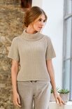 Lana Grossa RIBBEGENSER Cool Wool Melange - Strikkeoppskrift (NO)