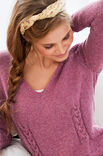 Lana Grossa GENSER MED V-HALS Cool Wool Big Melange - Strikkeoppskrift (NO)