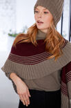 Lana Grossa TREKANTSKJERF Cool Wool Big Melange - Strikkeoppskrift (NO)