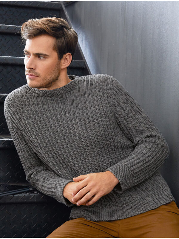 Lana Grossa GENSER Cool Wool (MANN) - Strikkeoppskrift (NO)