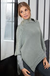 Lana Grossa PONCHO Cool Wool Big - Strikkeoppskrift (NO)