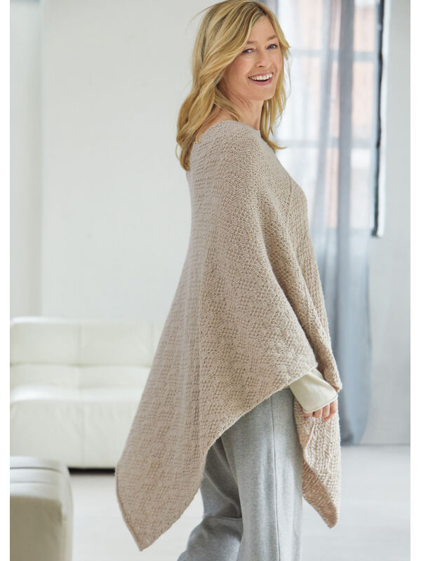 Lana Grossa PONCHO Merino Uno - Strikkeoppskrift (DK)