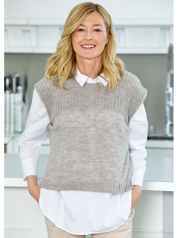 Lana Grossa PULLOVER Cool Wool Cashmere - Strikkeoppskrift (DK)