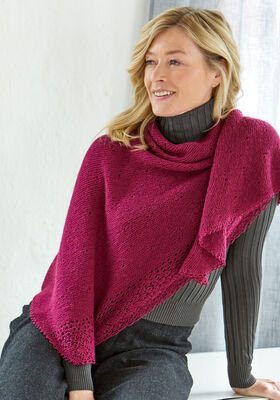 STOLA Cool Wool Lace - Strikkeoppskrift (DK) fra Lana Grossa