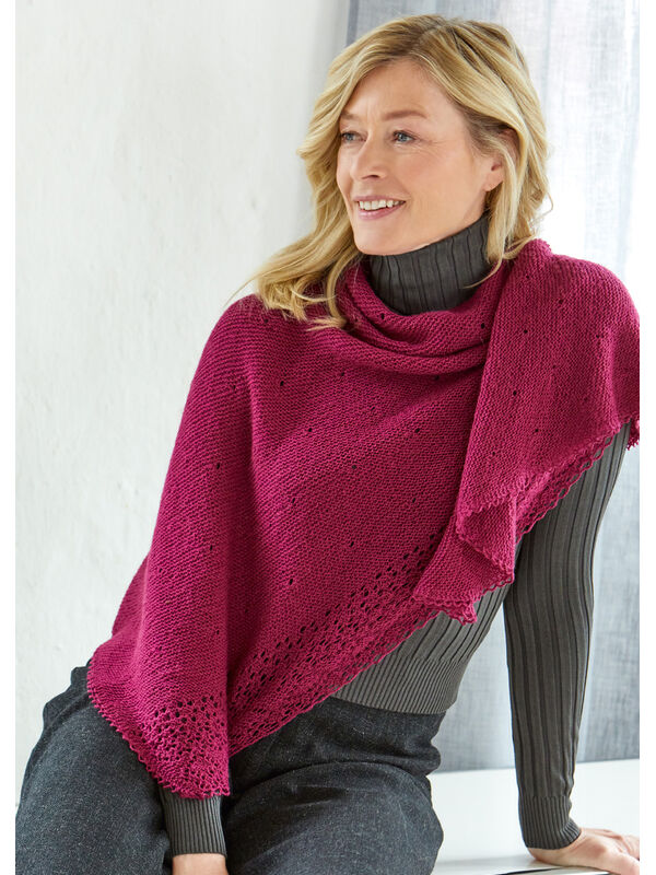 Lana Grossa STOLA Cool Wool Lace - Strikkeoppskrift (DK)