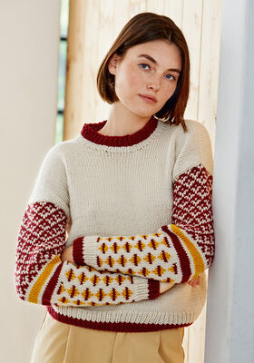 PULLOVER Bingo - Strikkeoppskrift (DK) fra Lana Grossa