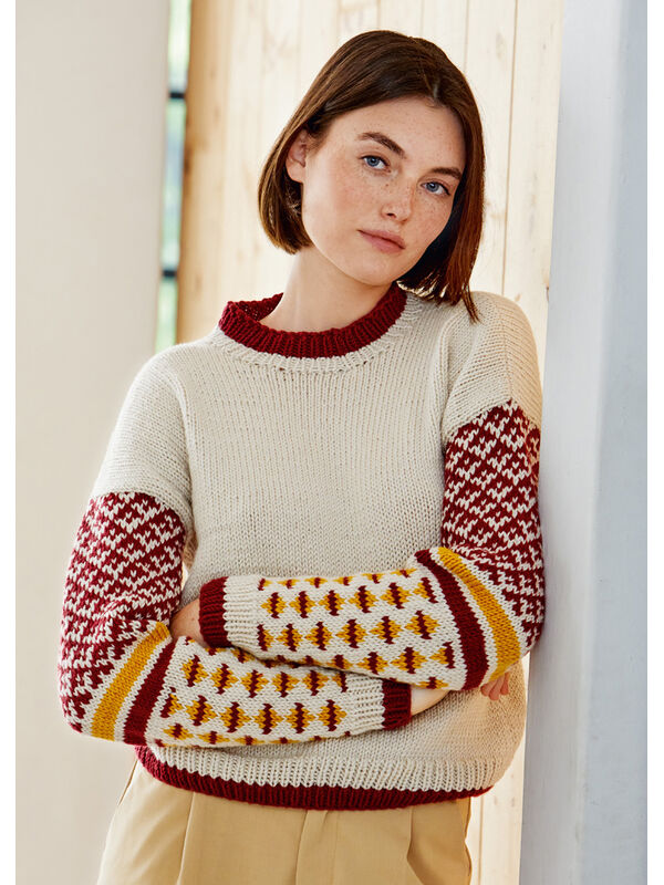 Lana Grossa PULLOVER Bingo - Strikkeoppskrift (DK)