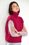 Lana Grossa SLIPOVER MIT ROLLKRAGEN · Cool Wool - Strikkeoppskrift (DK)
