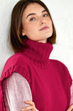 Lana Grossa SLIPOVER MIT ROLLKRAGEN · Cool Wool - Strikkeoppskrift (DK)