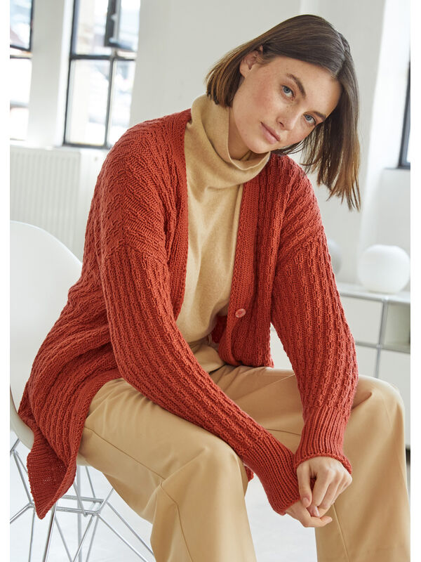 Lana Grossa CARDIGAN Cool Wool Big - Strikkeoppskrift (NO)