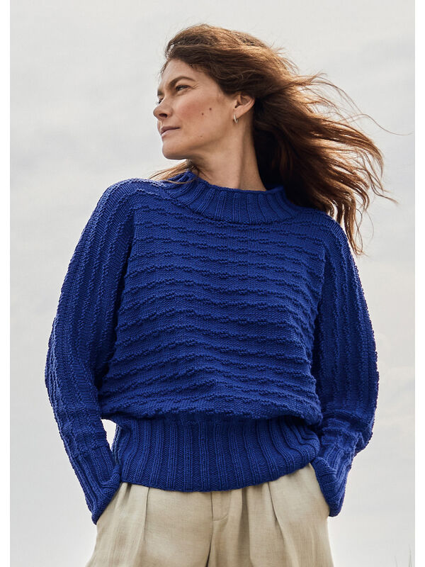 Lana Grossa FLAGGERMUSGENSER Cool Wool Big - Strikkeoppskrift (NO)
