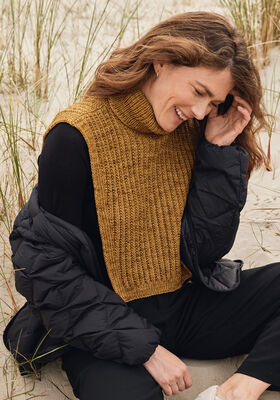 RULLEKRAGE Cool Wool Vintage - Strikkeoppskrift (NO) fra Lana Grossa