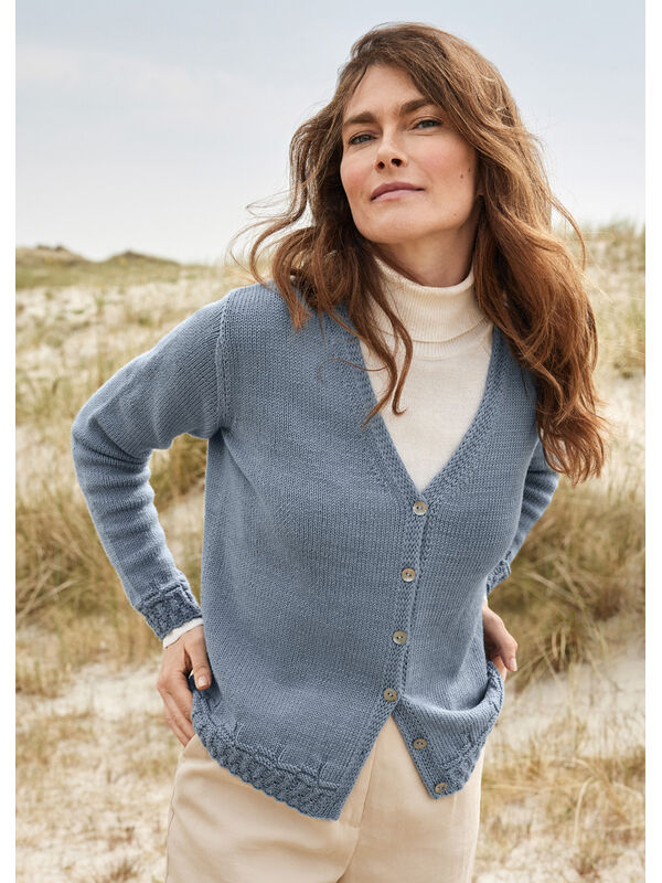 Lana Grossa CARDIGAN Cool Wool Seta - Strikkeoppskrift (NO)