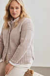 Lana Grossa JAKKE Cool Wool Big - Strikkeoppskrift (NO)