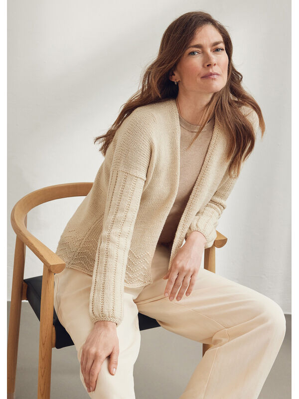 Lana Grossa CARDIGAN Cool Wool Big - Strikkeoppskrift (NO)