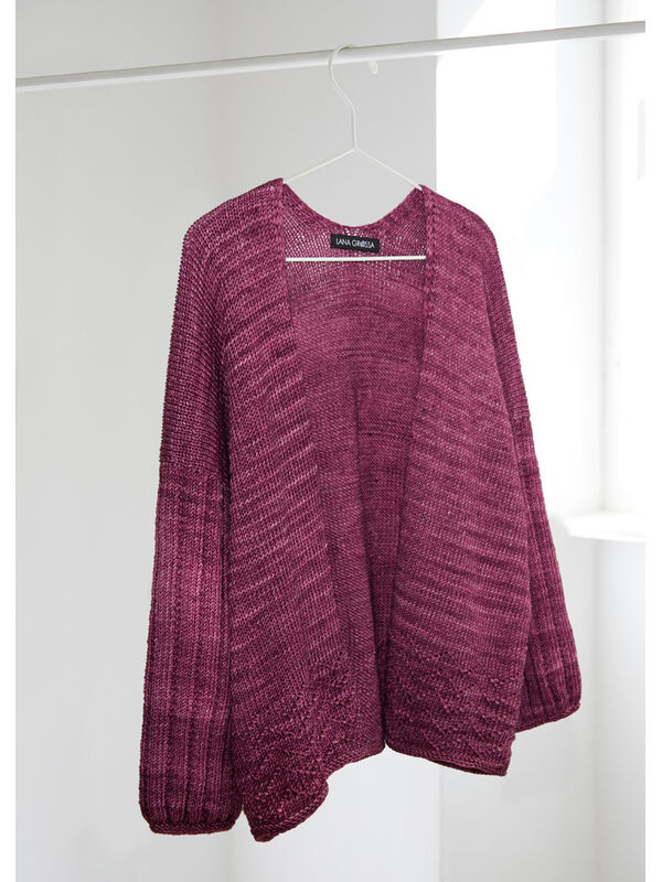 Lana Grossa CARDIGAN Cool Wool Big Vintage - Strikkeoppskrift (NO)