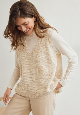 VEST Landlust Soft Tweed 180 - Strikkeoppskrift (NO) fra Lana Grossa